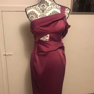 ASOS Magenta Satin Dress